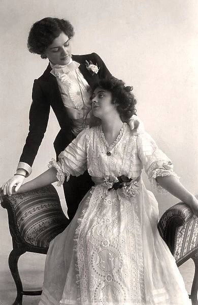 Lily Elsie (1886-1962) and Adrienne Augarde (1882-1913), English actresses, 1907. Artist: Foulsham and Banfield