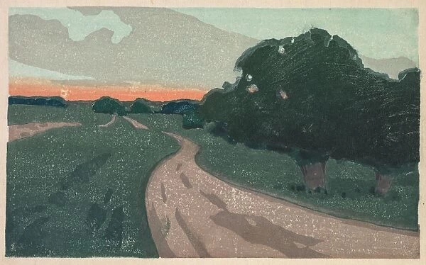 The Long Road or Argilla Road, c. 1898. Creator: Arthur Wesley Dow (American, 1857-1922)