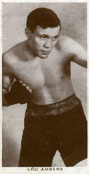 Lou Ambers, American boxer, 1938
