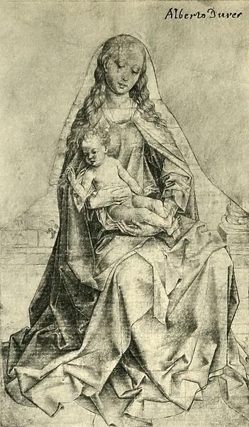 Madonna with Christ-Child Blessing, 1440-1450, (1943). Creator: Unknown