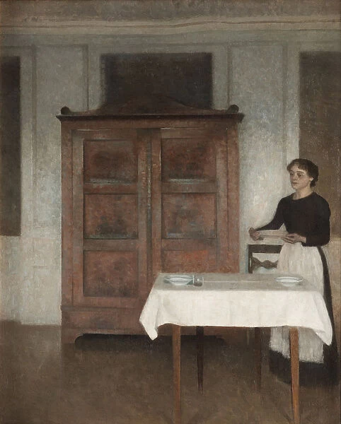 The maid laying the table, 1895