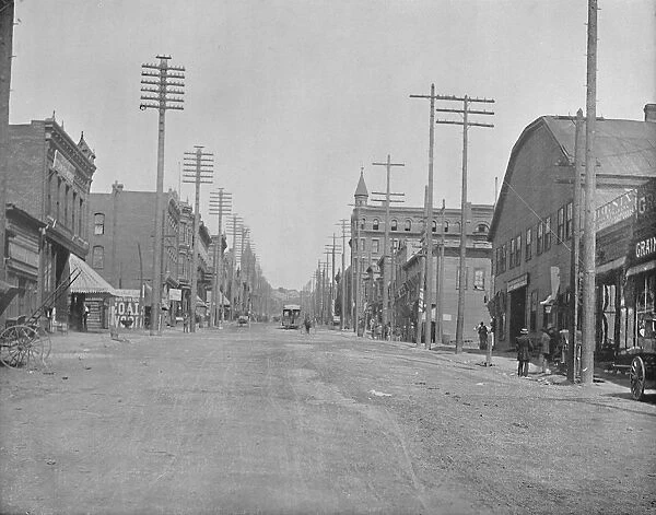Main Street, Butte City, Montana, c1897. Creator: Unknown