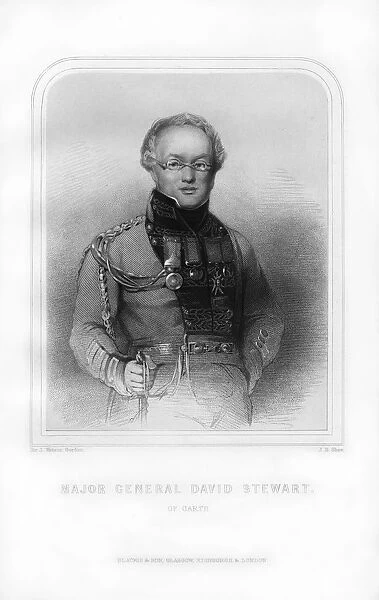 Major-General David Stewart of Garth, Scottish author, (1870). Artist: JB Shaw