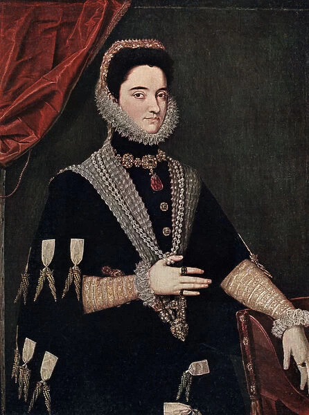 Marie of Austria, mid 16th century (1910). Artist: Juan Pantoja de la Cruz