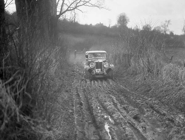 MG 18  /  80 of N Chichester-Smith competing in the MG Car Club Trial, Kimble Lane, Chilterns, 1931