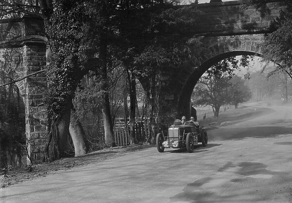 MG Midget of Eddie Hall at Starkeys Bridge, Donington Park, Leicestershire, 1933