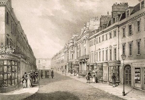 Milsom Street, c1883. Creator: R. Woodroffe (fl. 1835-1854)