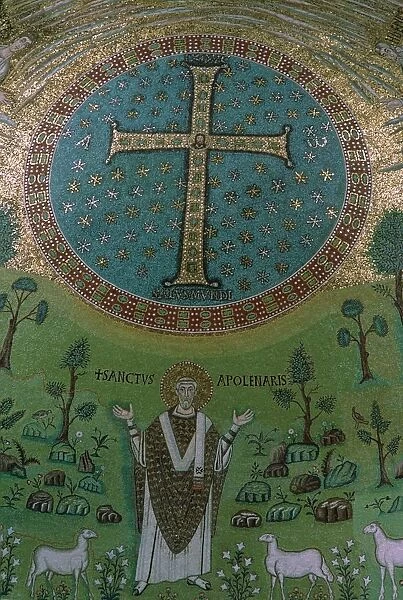 Mosaic of Christ the Good Shepherd from Sant Apollinare in Classe