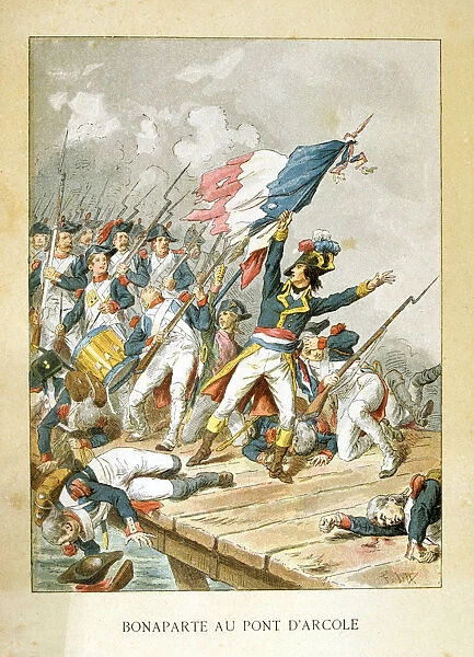 Napoleon at Arcola Bridge, 15 November 1796