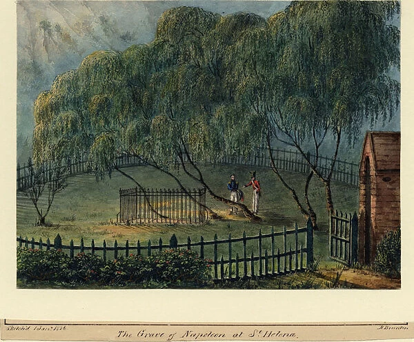 Napoleons Burial Place on St. Helena, c. 1826. Artist: Brunton, Richard, Lieutenant-Colonel