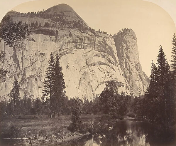 North Dome on left - Royal Arches - Washington Column, 1861, Yosemite