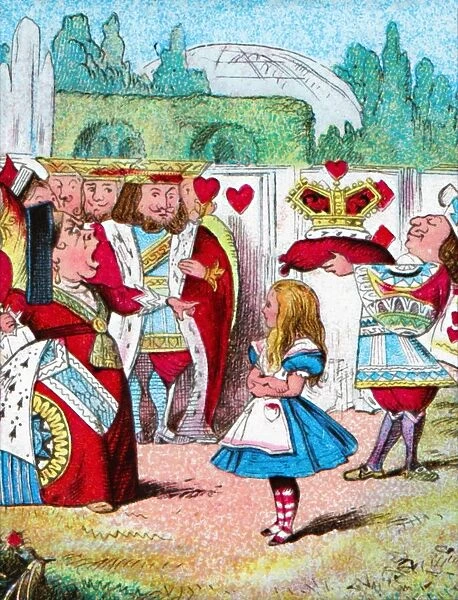 Off with her head! Alice and her Red Queen, c1910. Artist: John Tenniel