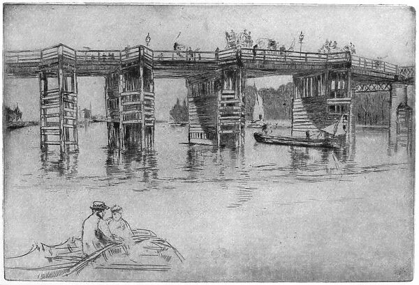 Old Putney Bridge, 1879 (1904). Artist: James Abbott McNeill Whistler