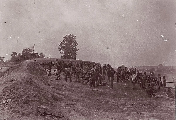 Outer Confederate Line, Petersburg, Captured June 15, 1864, 1864. Creator: Tim O Sullivan