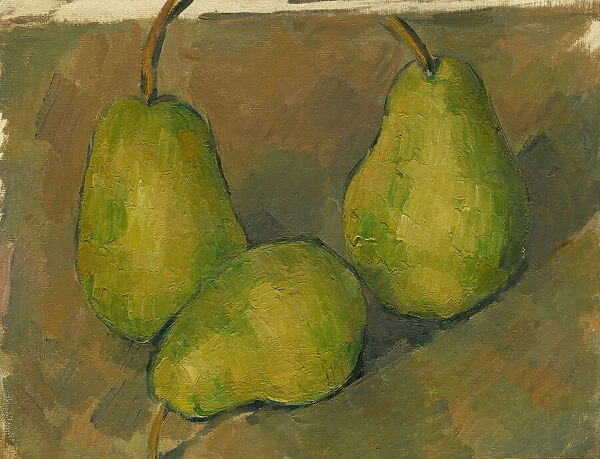 Three Pears, 1878  /  1879. Creator: Paul Cezanne
