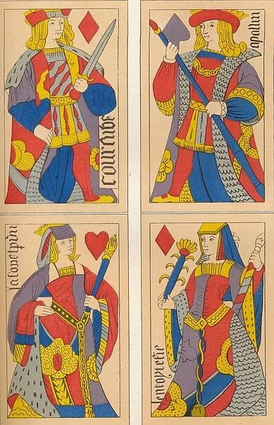 Playing cards, 16th century?, (1849). Creator: E Hauger