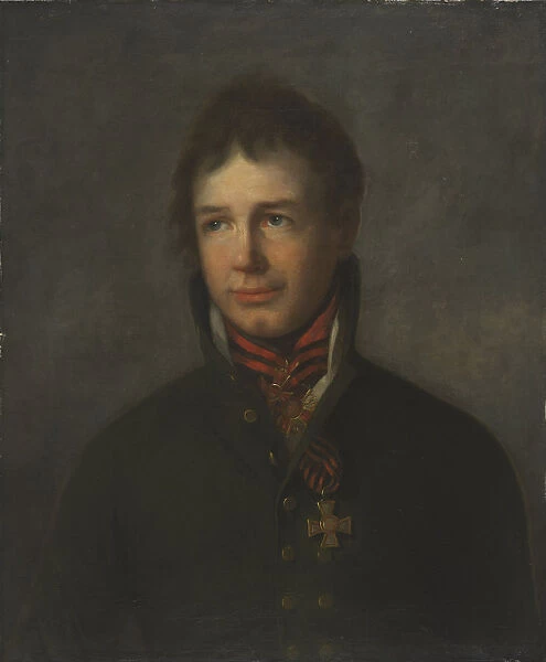 Portrait of the admiral and explorer Ivan Krusenstern (Adam Johann Ritter von Krusenstern) (1770-184 Artist: Giraud, Pierre Francois Eugene (1806-1881)
