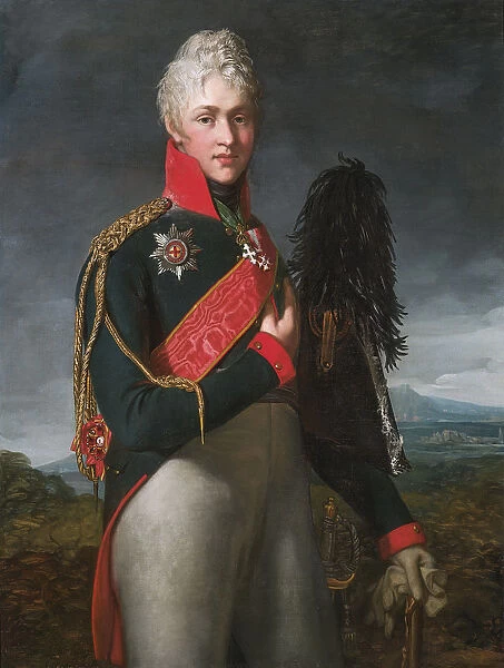 Portrait of Arkadi Alexandrovich Suvorov (1784-1811), Count Rymniksky, 1805. Artist: Mosnier, Jean Laurent (1743  /  44-1808)