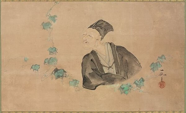 Portrait of Basho, 1700s. Creator: Ichijun (Japanese, active 1700s)
