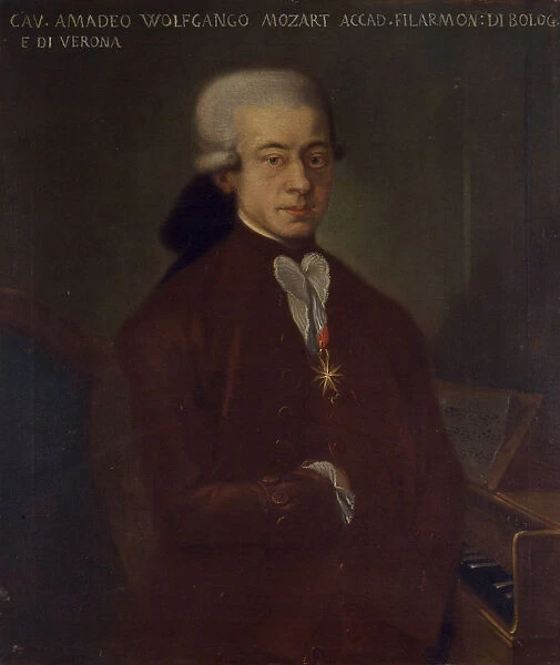 Portrait of the composer Wolfgang Amadeus Mozart (1756-1791), 1777