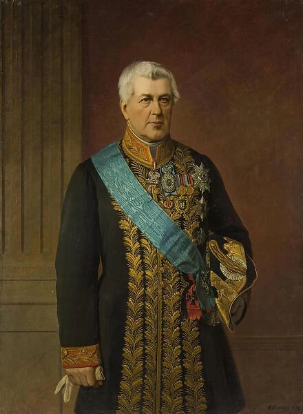 Portrait of Count Viktor Nikitich Panin (1801-1874), Minister of Justice, 1875
