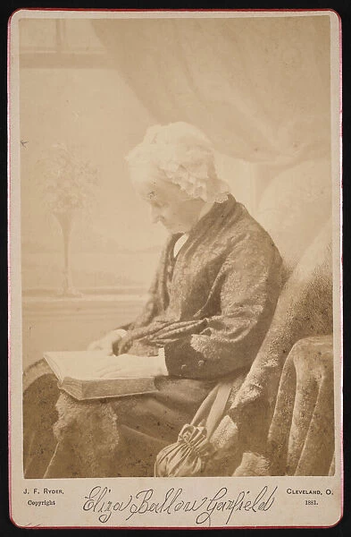 Portrait of Eliza Ballou Garfield (1801-1888), 1881. Creator: James Fitzallen Ryder