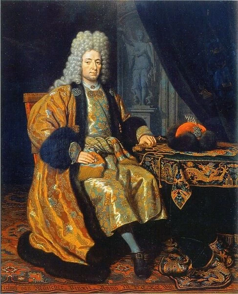 Portrait of Francois Lefort (1656-1699), 1698. Artist: Musscher, Michiel van (1645-1705)