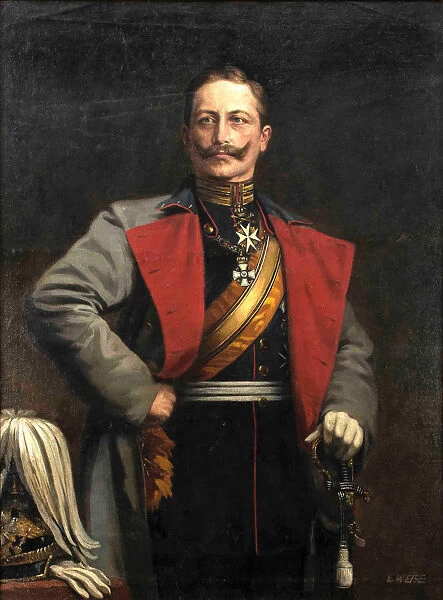 Portrait of German Emperor Wilhelm II (1859-1941), King of Prussia, 1900s-1910s