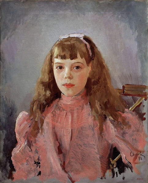 Portrait of Grand Duchess Olga Alexandrovna of Russia (1882?1960), 1893. Artist: Serov, Valentin Alexandrovich (1865-1911)