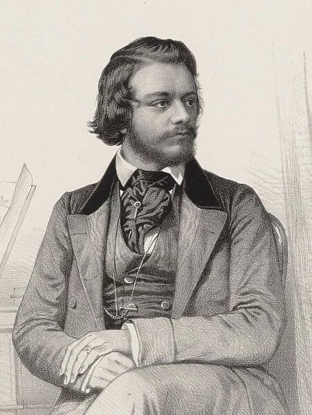 Portrait of the pianist and composer Theodor Leschetizky (1830-1915), ca 1860. Creator: Desmaisons