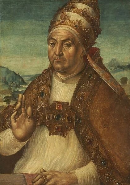 Portrait of Pope Sixtus IV della Rovere, early 1500s. Creator: Pedro Berruguete (Castilian, c