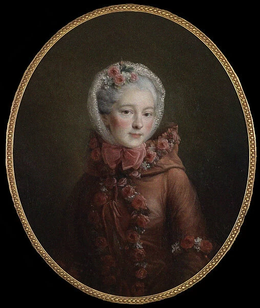 Portrait of Princess Natalya Petrovna Galitzine (1741-1837), 1760. Artist: Drouais, Francois-Hubert (1727-1775)
