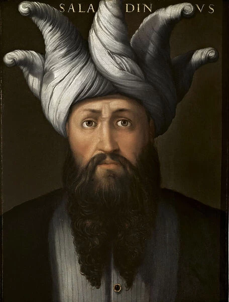 Portrait of Sultan Saladin (Giovio Series), 1566-1568. Artist: Dell Altissimo, Cristofano (1525-1605)