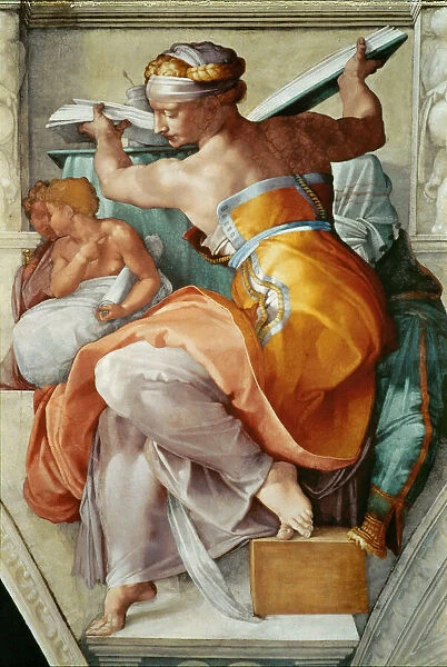 Prophets and Sibyls: Libyan Sibyl (Sistine Chapel ceiling in the Vatican), 1508-1512