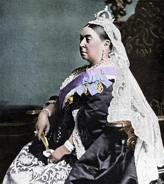 Queen Victoria in ceremonial robes at her Golden Jubilee, 1887 (1951)