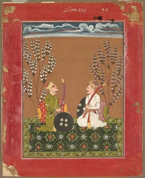 Raga Suramananda, page from a Ragamala series, c. 1750. Creator: Unknown