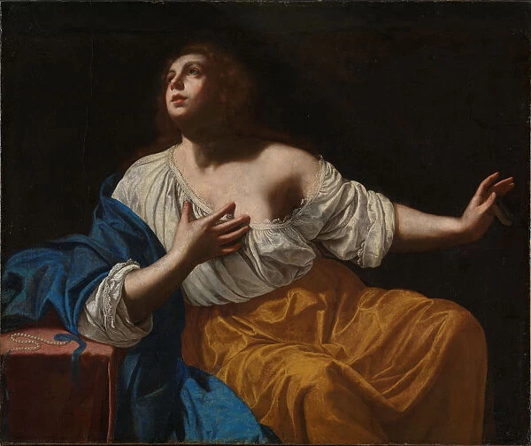 The Repentant Mary Magdalene, c. 1640. Creator: Gentileschi, Artemisia (1598-1653)