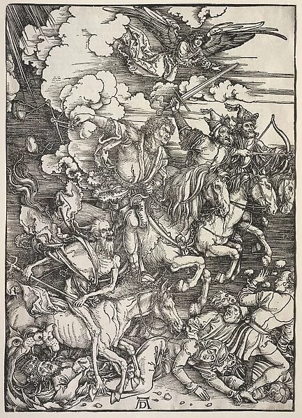 Revelation of St. John: The Four Horsemen, 1511. Creator: Albrecht Dürer (German, 1471-1528)