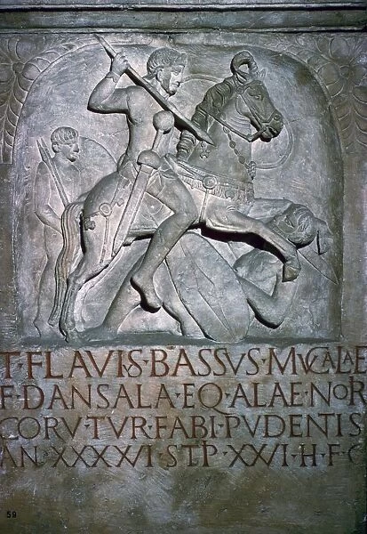 Roman tombstone of Flavius Bassus, 5th century