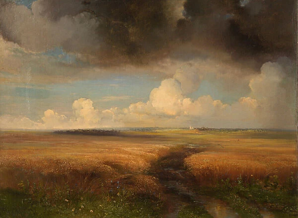 Rye field, 1881. Creator: Savrasov, Alexei Kondratyevich (1830-1897)