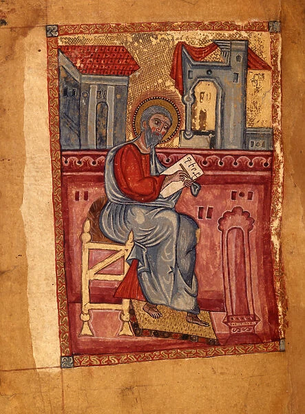 Saint Matthew the Evangelist (Manuscript illumination from the Matenadaran Gospel), 1378