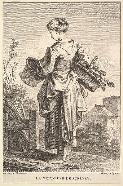 The Seller of Celery, 1741-63. Creator: John Ingram