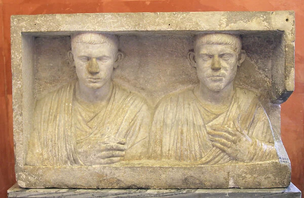 Sepulchral monument of two brothers, second half of 1st century BC
