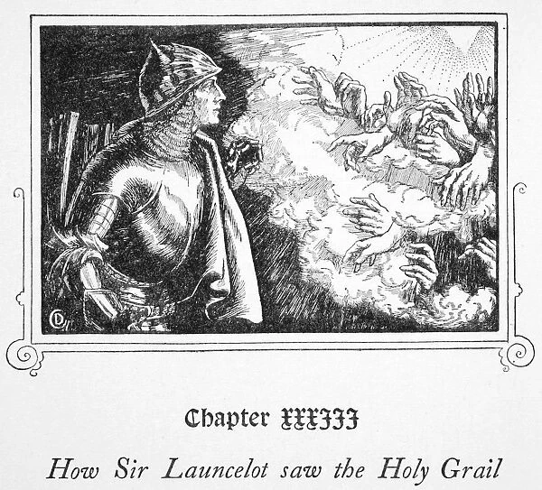 How Sir Launcelot saw the Holy Grail, 1905. Artist: Dora Curtis