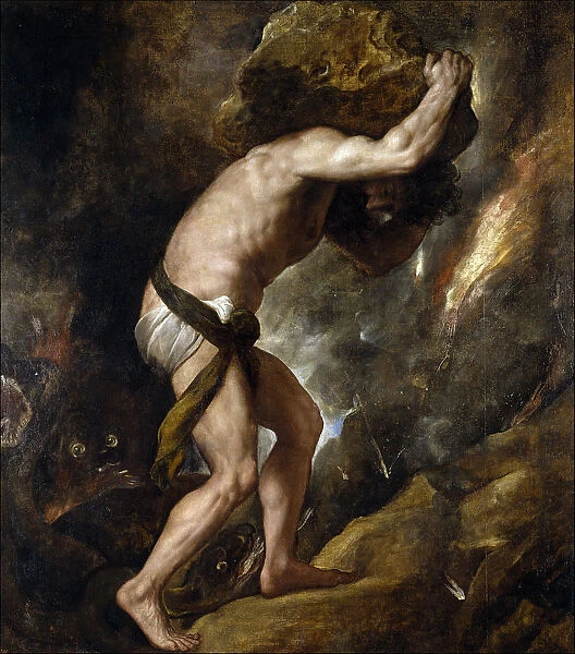 Sisyphus. Artist: Titian (1488-1576)