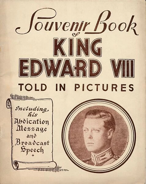 Souvenir Book of King Edward VIII: Told in Pictures, 1937