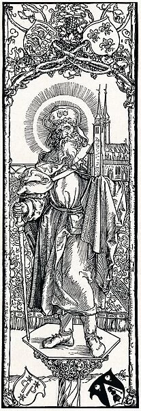 St Sebaldus on a Capital, (1906). Artist: Albrecht Durer