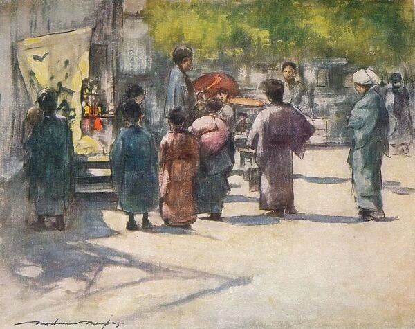 In Front of the Stall, c1887, (1901). Artist: Mortimer L Menpes