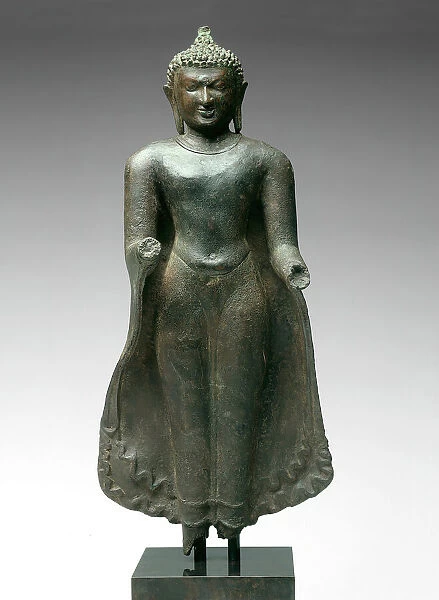 Standing Buddha, Pagan period, 11th  /  12th century. Creator: Unknown