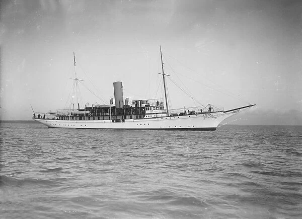 The steam yacht Marynthea, 1911. Creator: Kirk & Sons of Cowes